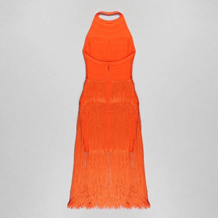 Orange Bandage Dress SW6584 7