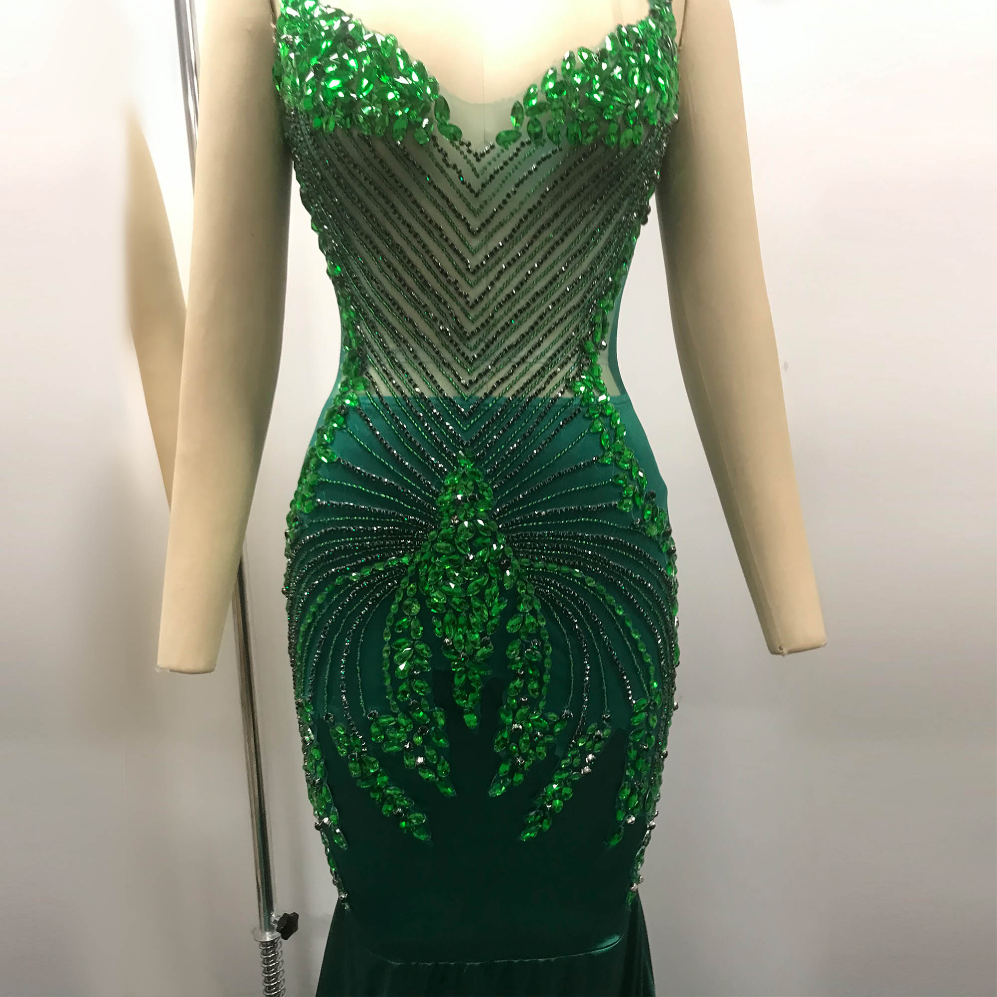 Green Exclusive Custom Dress TH08013 3