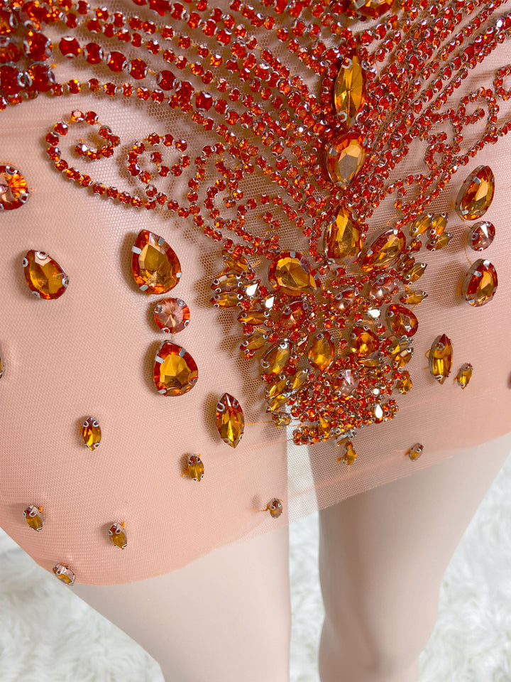 Vibrant Sunset Dress