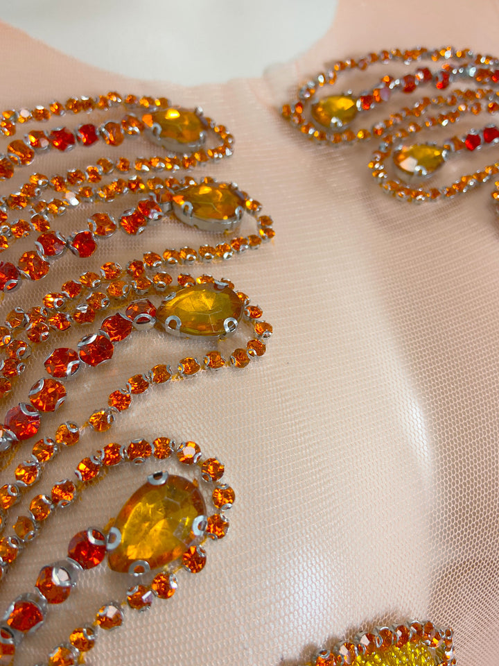 Vibrant Sunset Dress