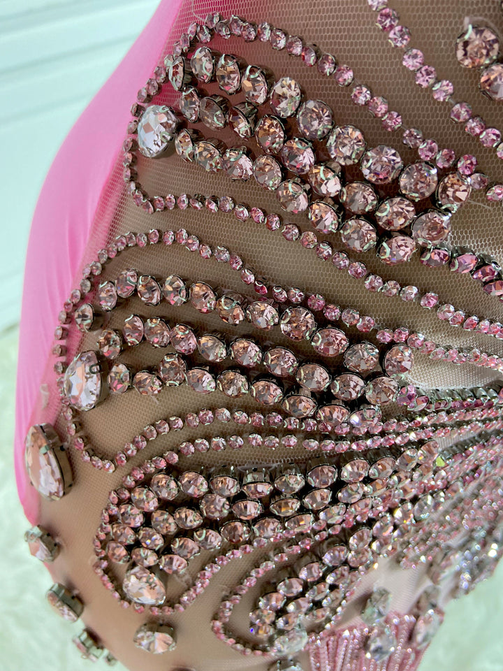 Party-Ready Rhinestone Mini Dress