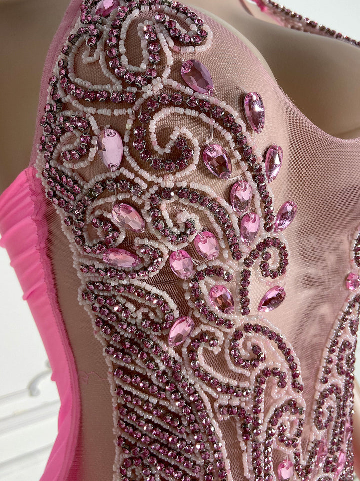 Pink Backless Chic Dress