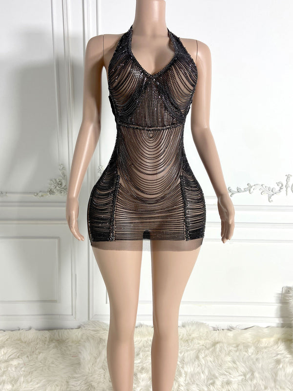 Velvet Noir Captivating Dress