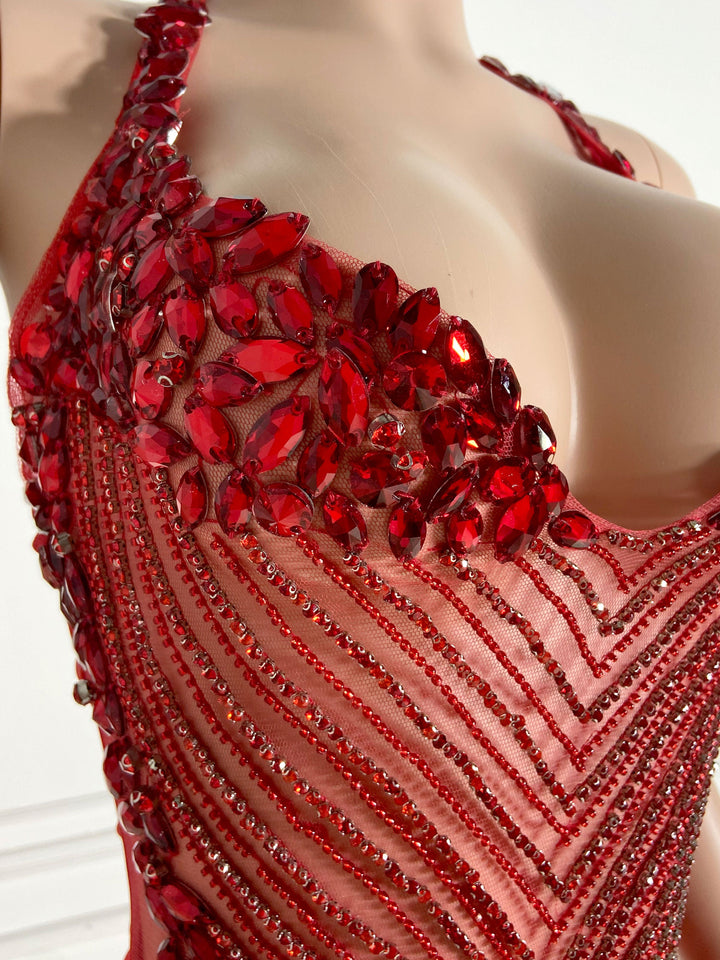 Scarlet Ember Red Sizzle Dress