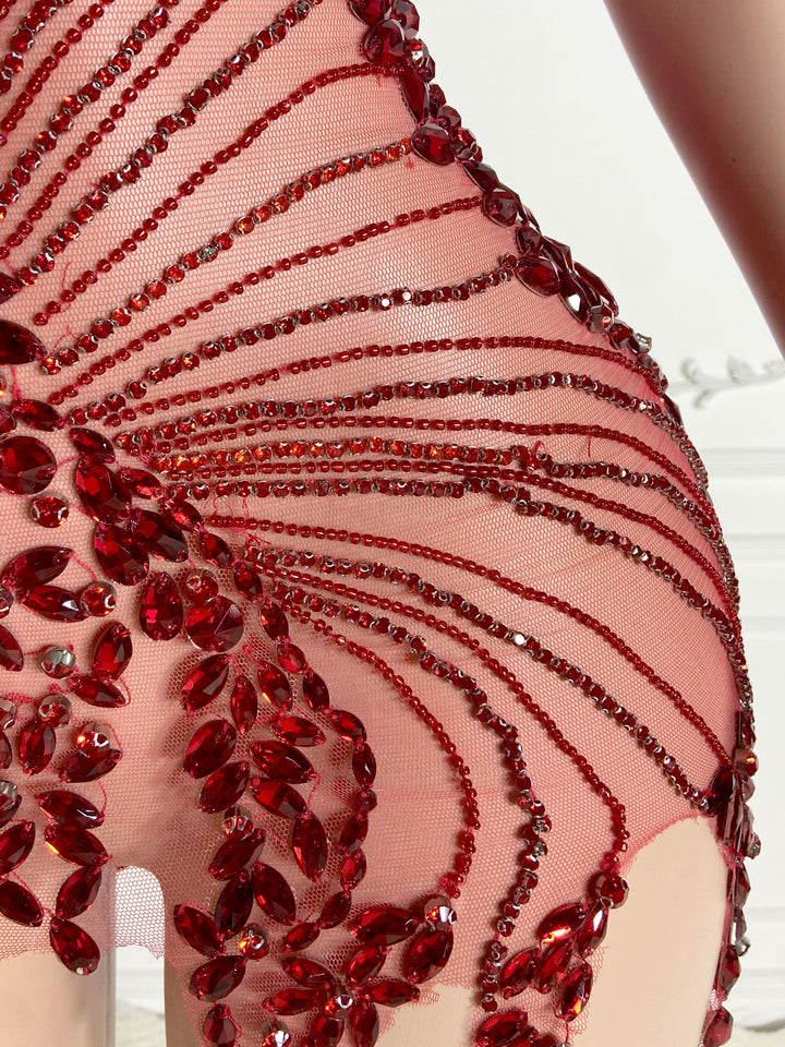Scarlet Ember Red Sizzle Dress