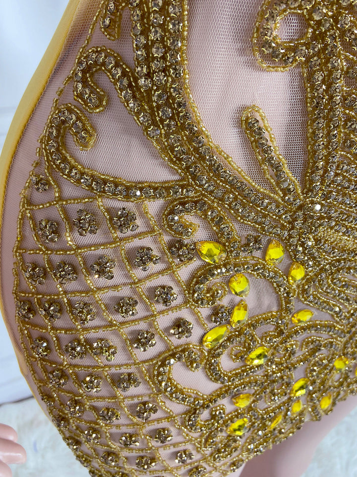 Golden Rhinestone Dress