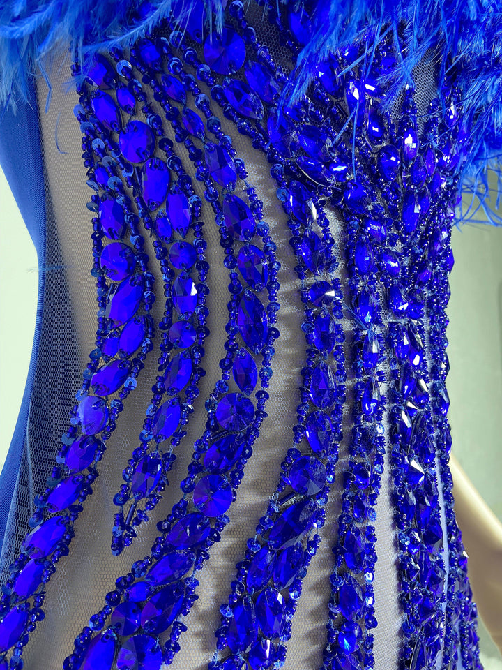 Alluring Feather Mini Dress