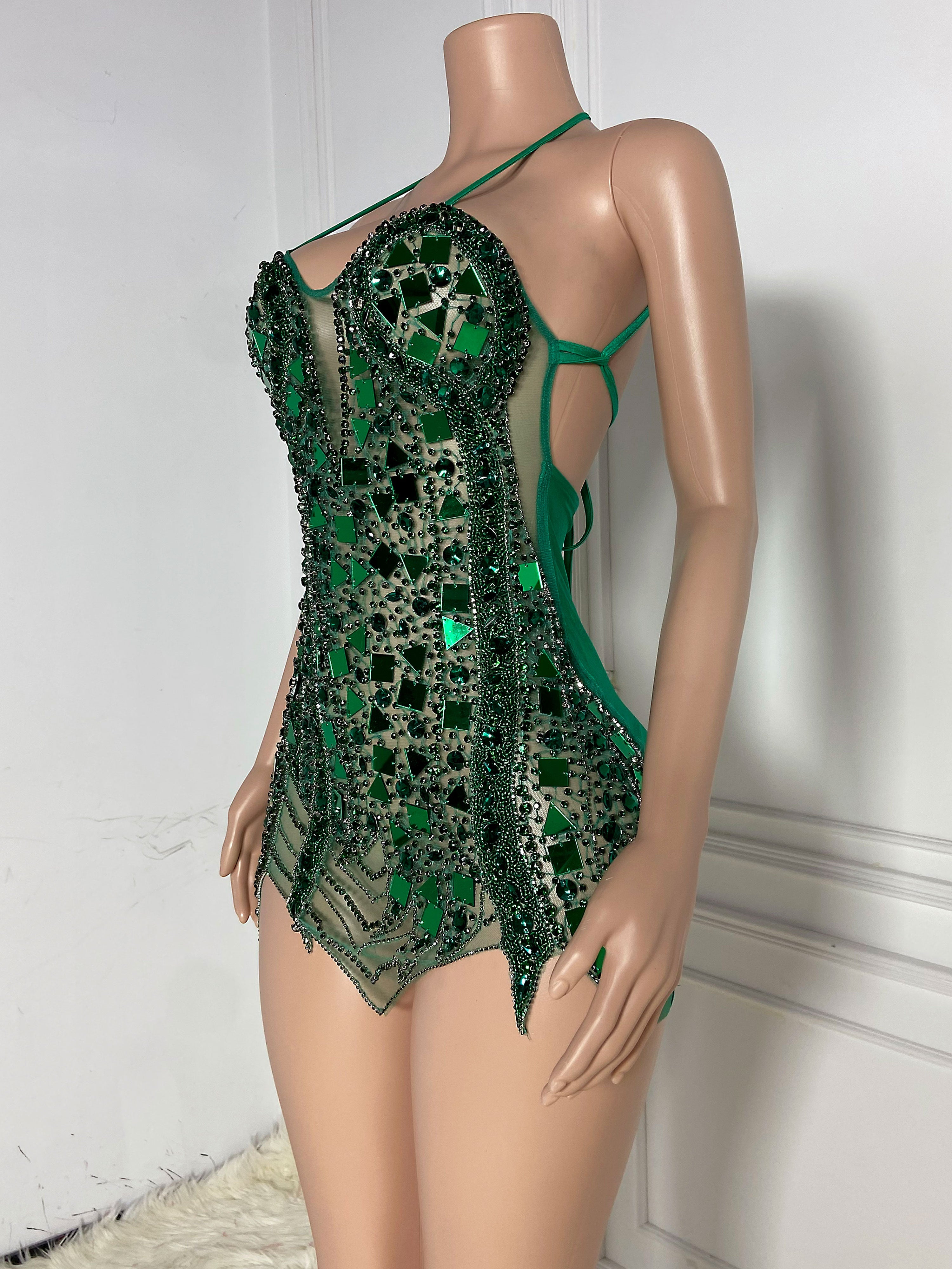 Green Strapy Dress