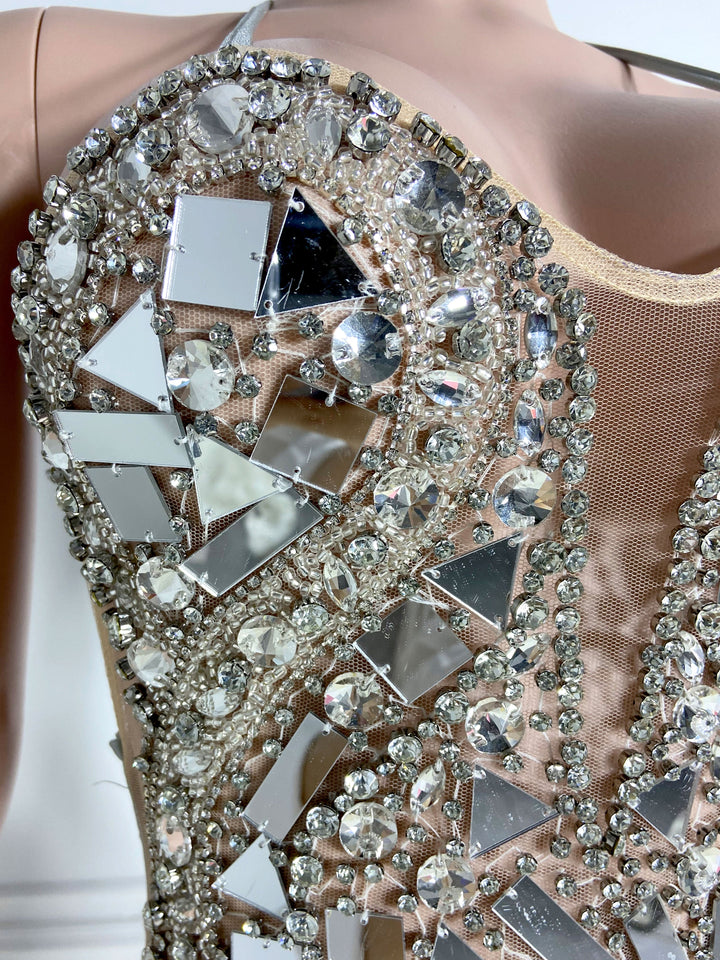 Silver Rhinestone Allure Dress