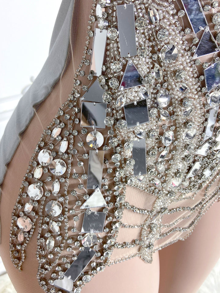 Silver Rhinestone Allure Dress