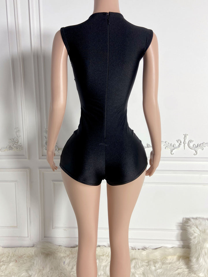 Black Mini Playsuit
