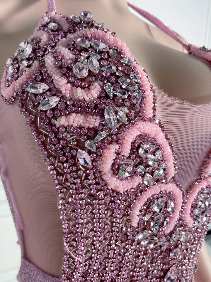 Pink Halter Playsuit