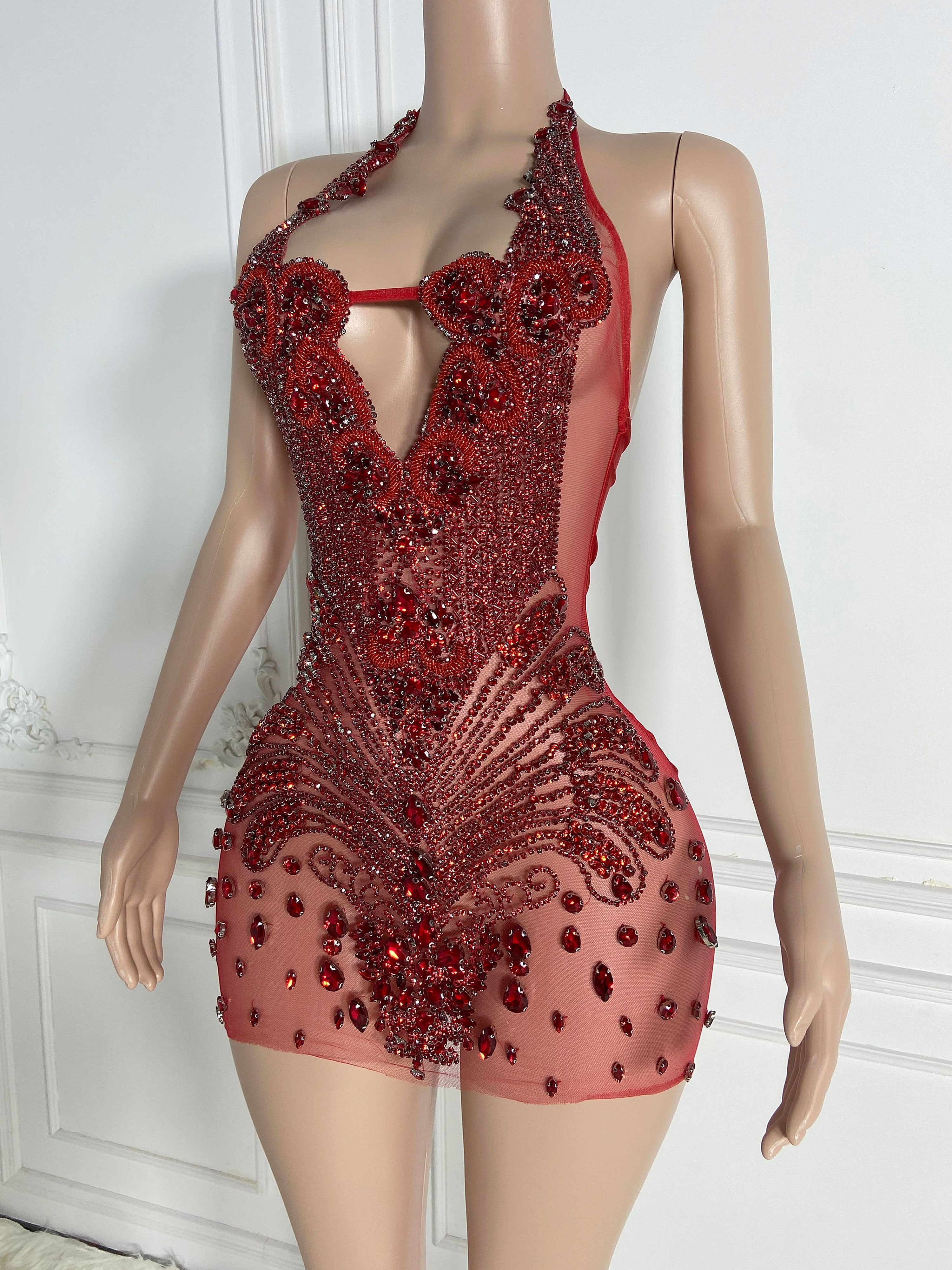 Red Hot Exudes Sultry Dress