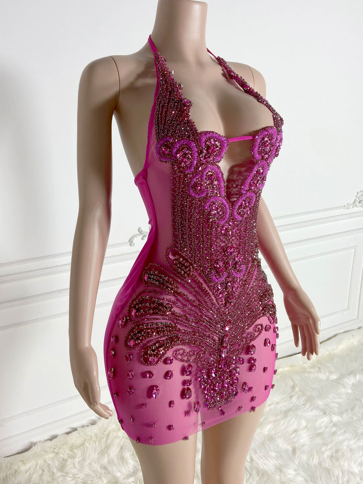 Rose-Red Alluring Dress