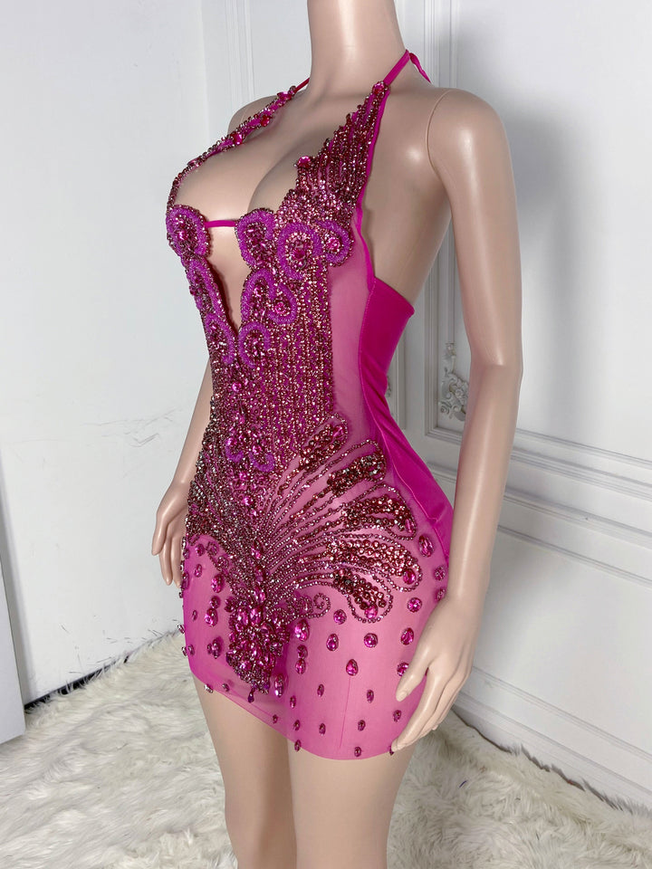 Rose-Red Alluring Dress