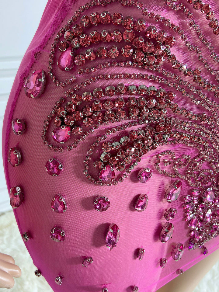 Rose-Red Alluring Dress