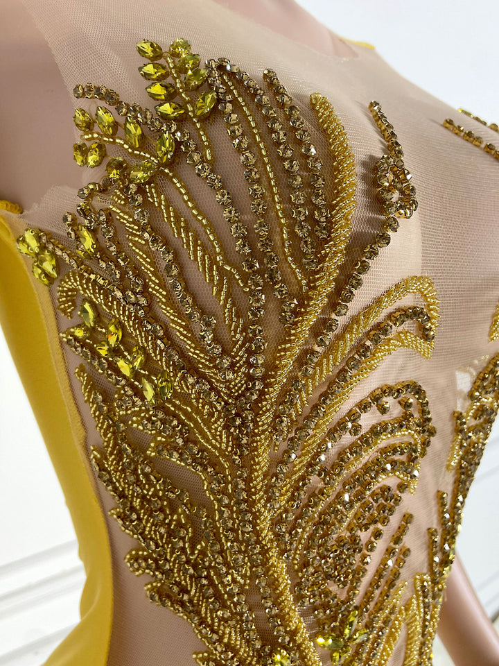 Golden Elegance Dress
