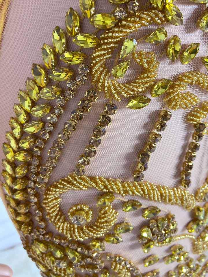 Golden Elegance Dress