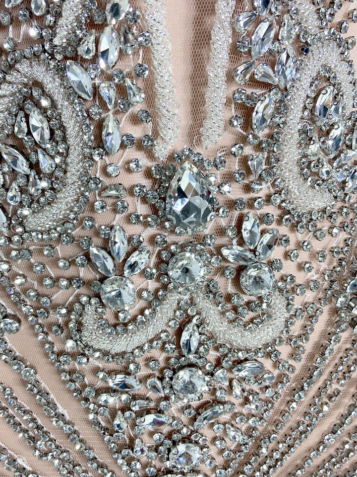 Silver V-Neck Sheer Allure