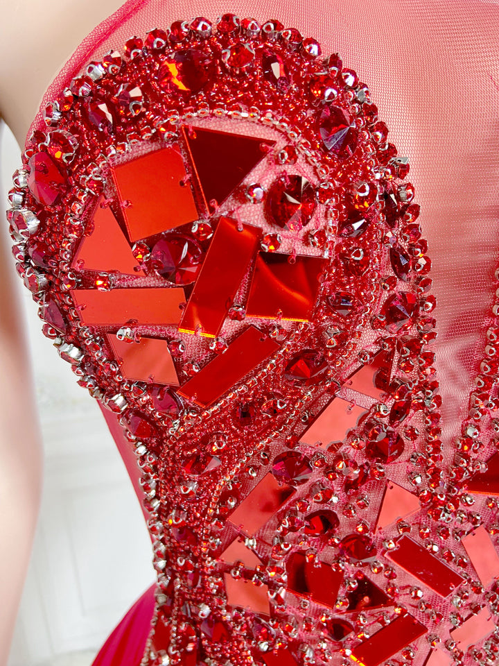 Crimson Elegance Dress