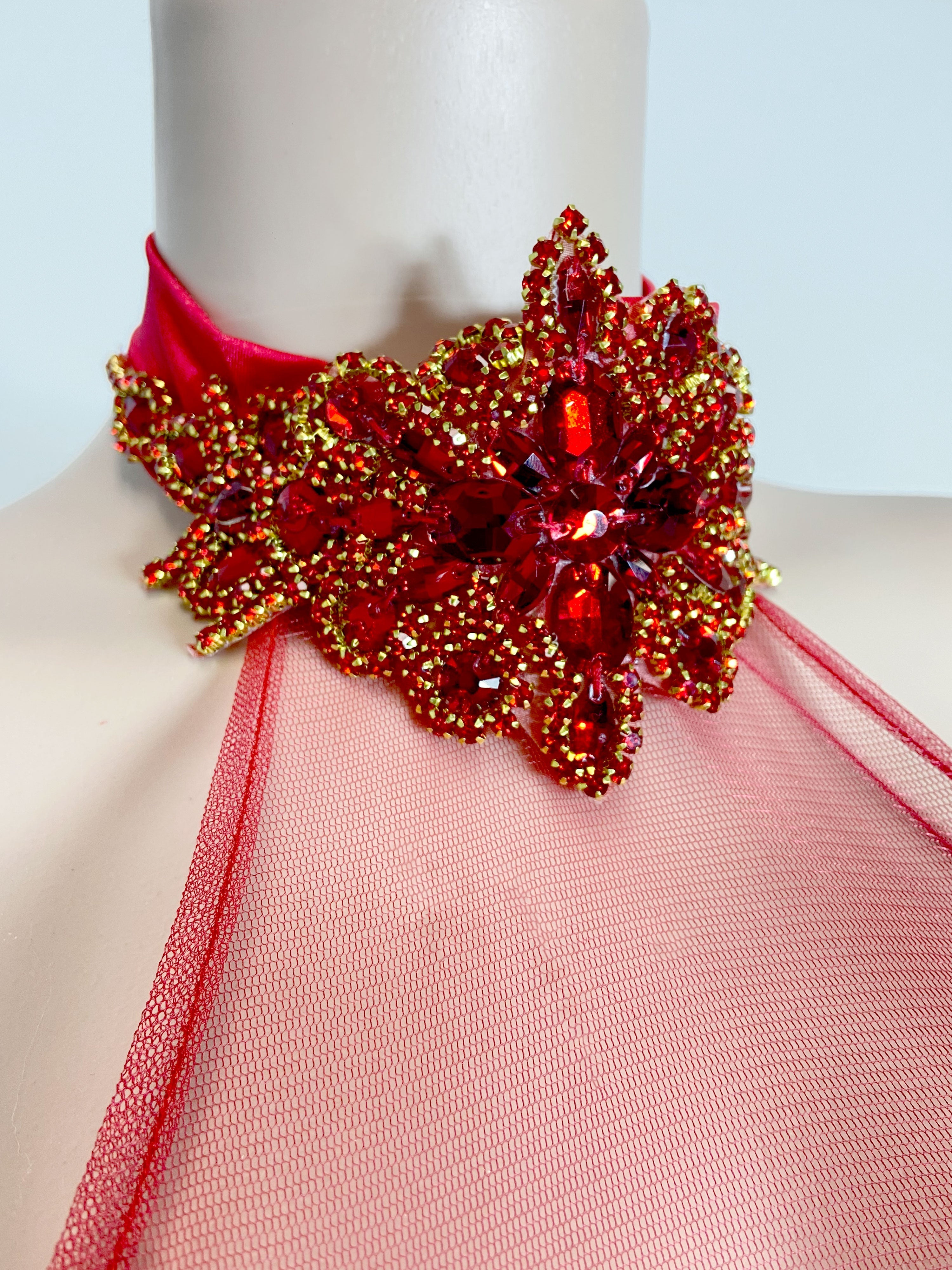 Crimson Elegance Dress
