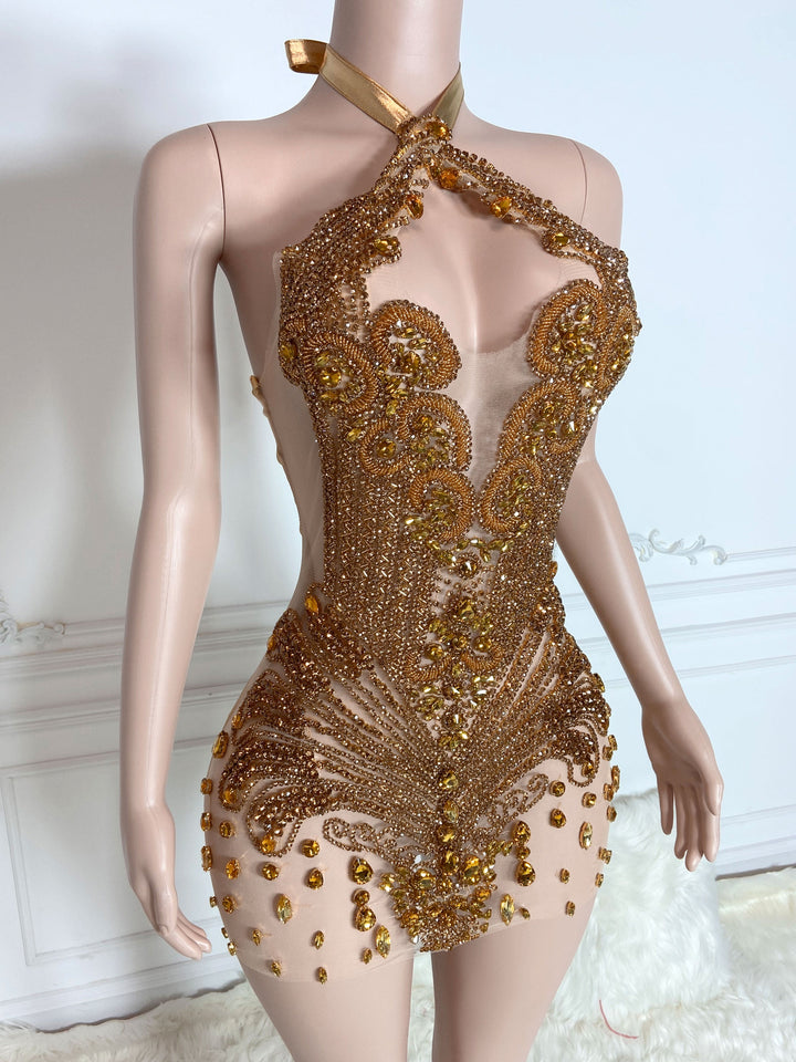 Starry Rose City Glow Dress