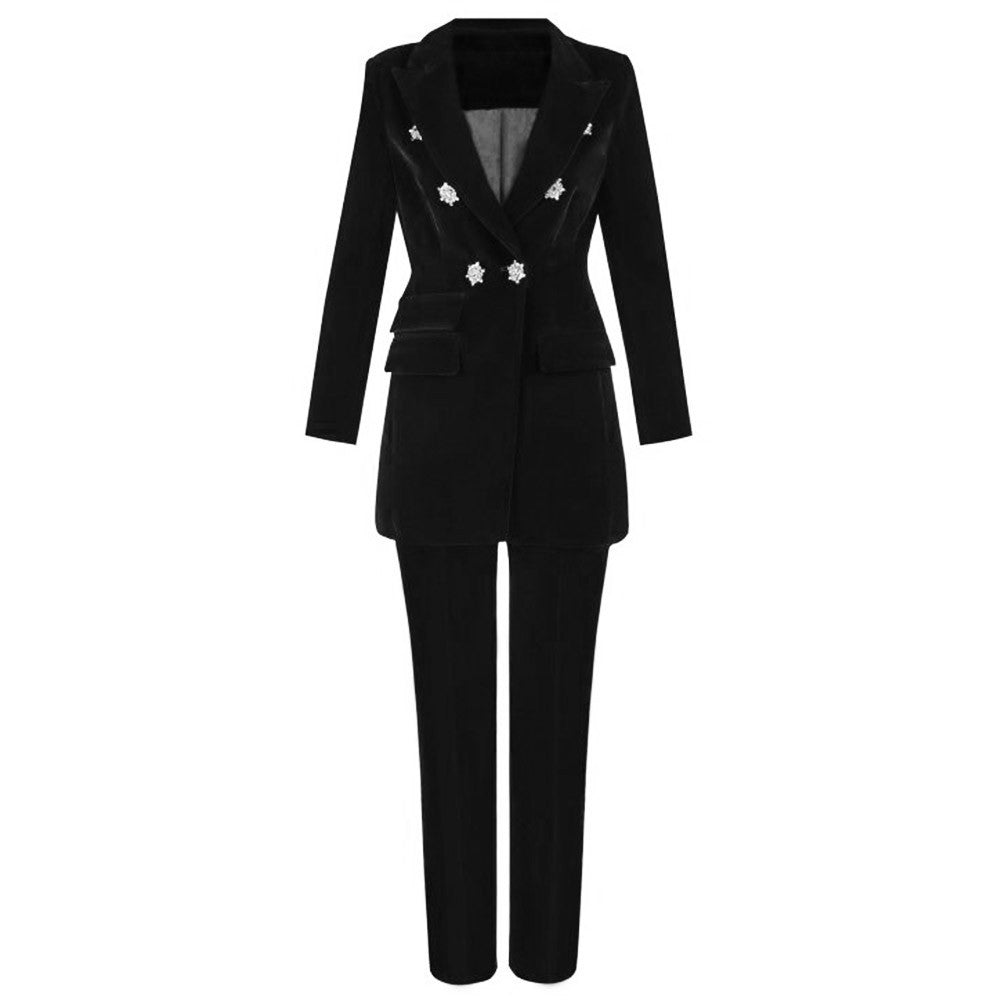 V Neck Long Sleeve Metal Studded Bodycon Suit FSY006 20 in wolddress