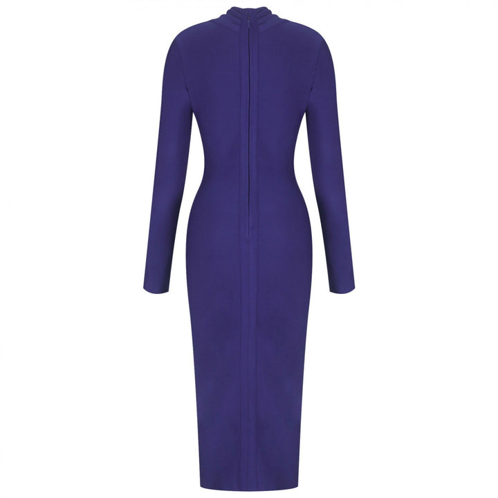 V Neck Long Sleeve Mini Bandage Dress PFHJ649 25 in wolddress