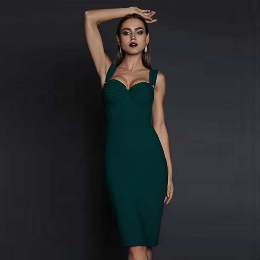 Strappy Sleeveless Striped Over Knee Bandage Dress PP19257 10 in wolddress