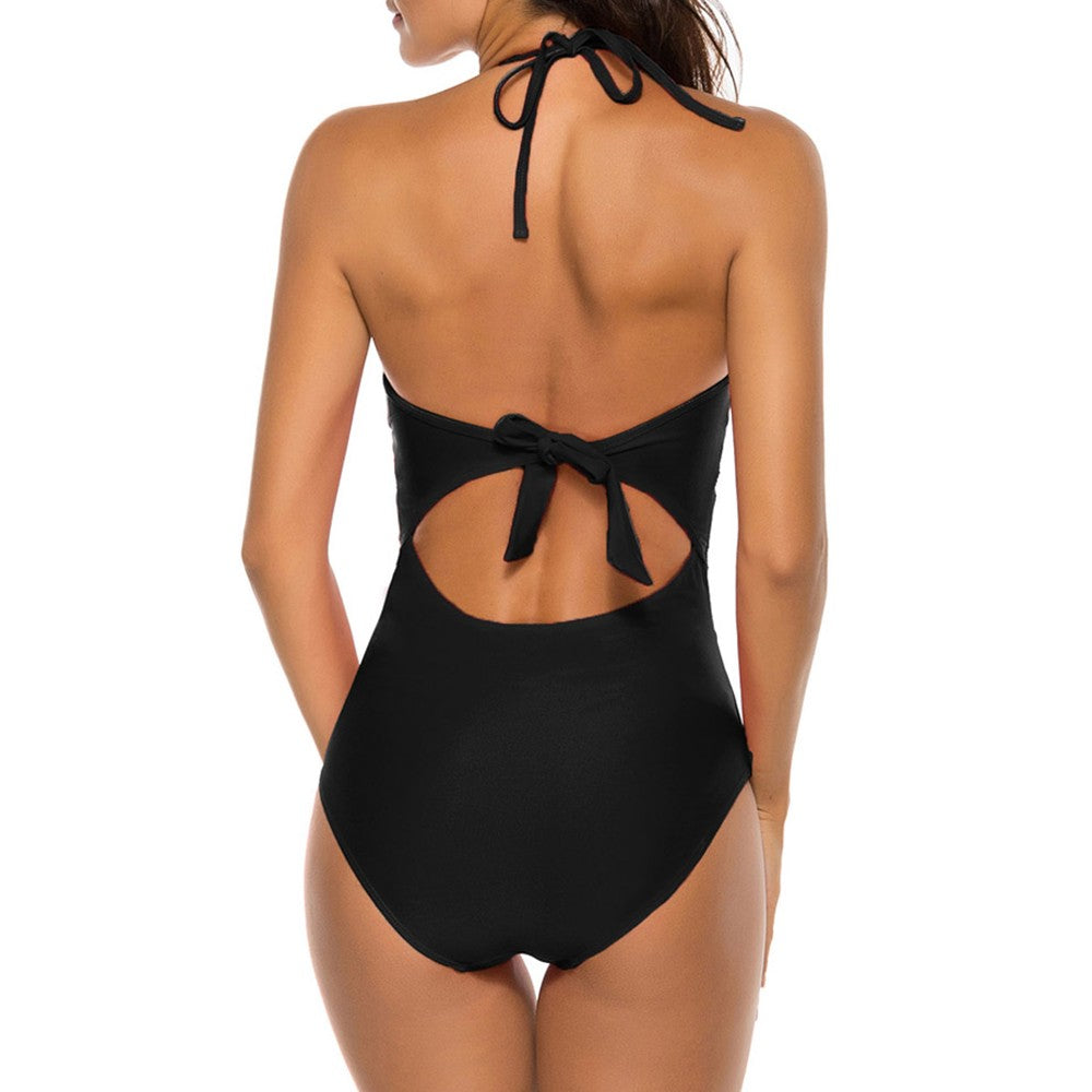 Halter Sleeveless Stretchy Bodycon Swimsuit YS20001 41 in wolddress